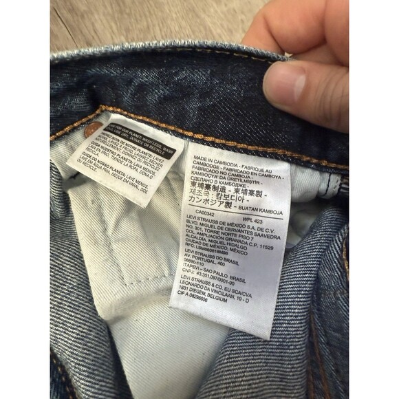 Levi's Premium 551 Z Big E 28x32 Straight Medium Wash Blue Jeans Men’s - Picture 9 of 10